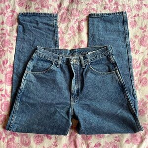 high waisted vintage RUSTLER Jeans straight leg size 32 x 32